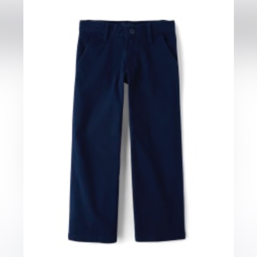 Girls school Uniform Wide Leg Chino Pants Childrens Place sz 12 lot of 2 pair